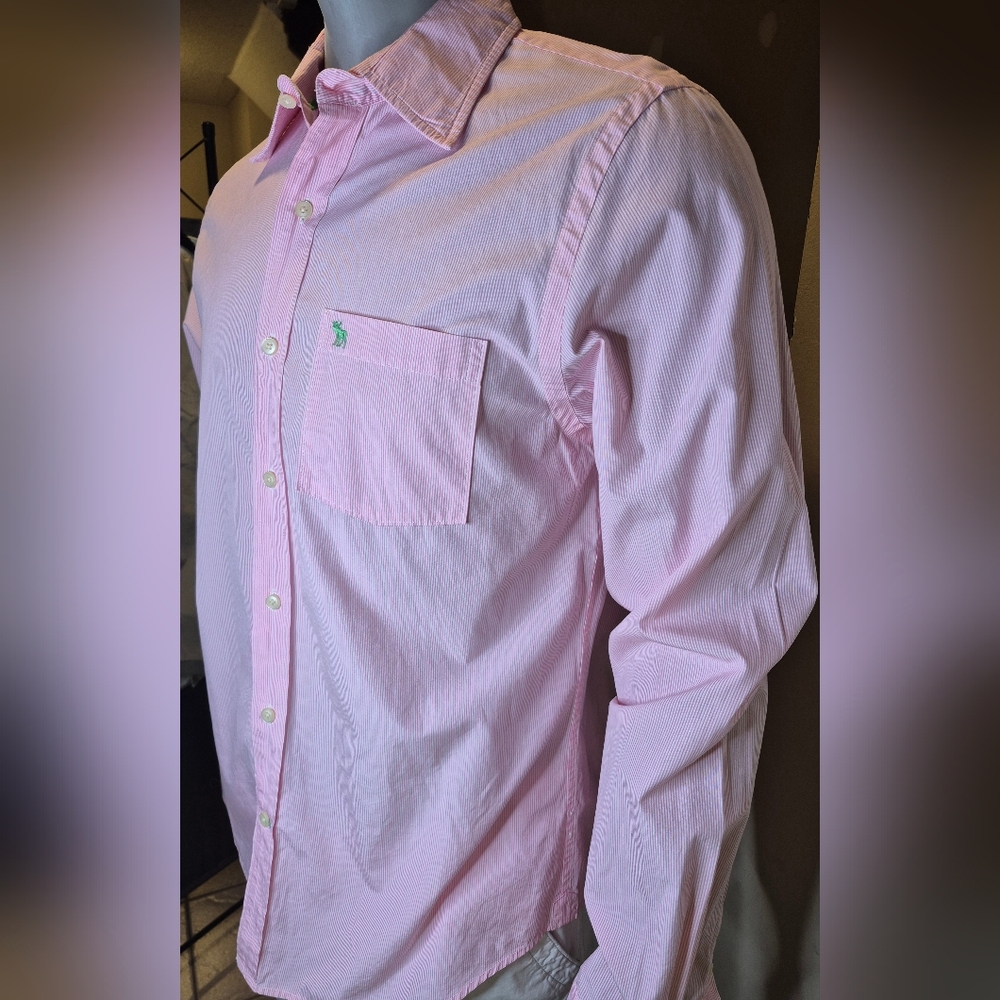 Abercrombie & Fitch Pink Dress Button Down Shirt - Picture 8 of 15